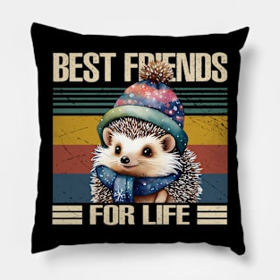 Quill Quest Trendy Hedgehog-themed T-Shirts Best Friend For Life Pillow