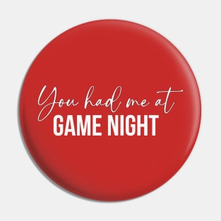 Game Night Pin