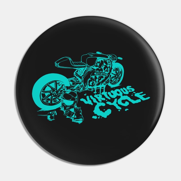 GTScheffers#10 TORQUE 'n TEAL Pin by Scheffers