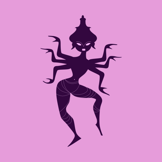 Durga Dancing Figure by skipperjeff