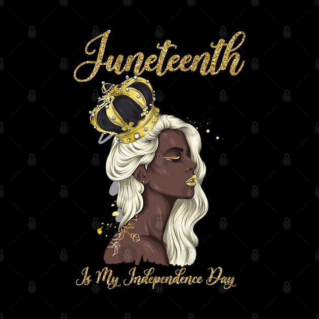 Juneteenth Black Girl Cute afro Girl Queen Celebrating 1865 Independence by kevenwal