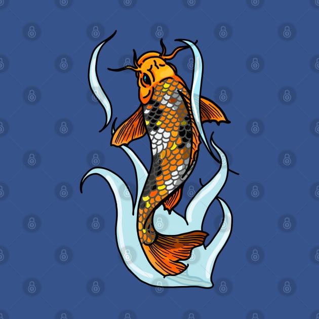 Traditional Koi in Water by TDANIELSART 