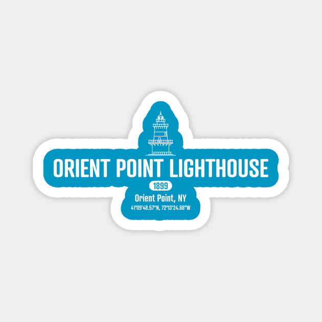 Orient Point Lighthouse Magnet by SMcGuire