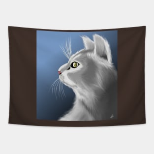 Gray Cat Tapestry