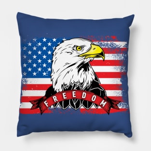 American Freedom Eagle Pillow