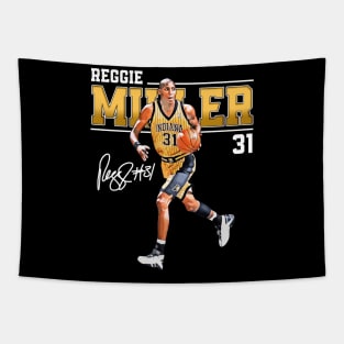 Reggie Miller Choke Sign Basketball Legend Signature Vintage Retro 80s 90s Bootleg Rap Style Tapestry