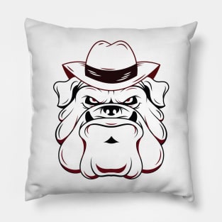 Tough Dog Bulldog Pillow