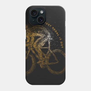 Bike shirt | Cyclist riding a bicycle - just pedal Phone Case