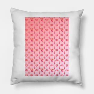 VJ Designer LV parody pattern Pillow