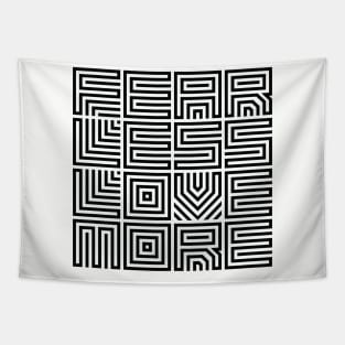 Fear Less Love More Design Tapestry