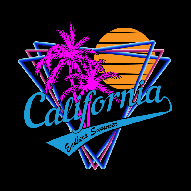 Retro 80s Style California Summer Beach by Brobocop