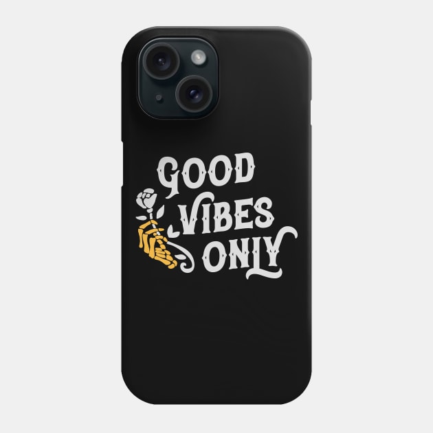 Good Vibes White Phone Case by jordihales