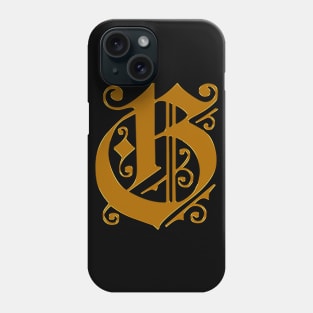 Golden Letter G Phone Case