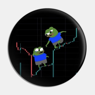 Frog Nation Pepe Crypto Meme Coin Pin