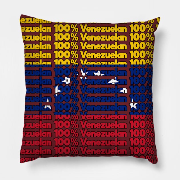 100% Venezuelan Pillow by MiamiTees305