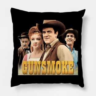 Vintage Movie 60s Retro Western Vibe Pillow