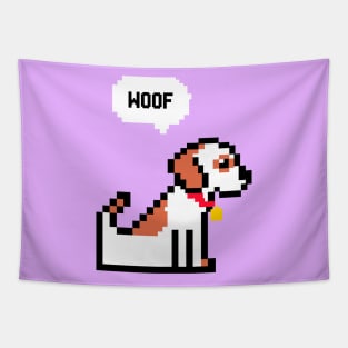 Pixel Dog Tapestry