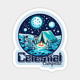 Astronaut Camping outdoors Magnet