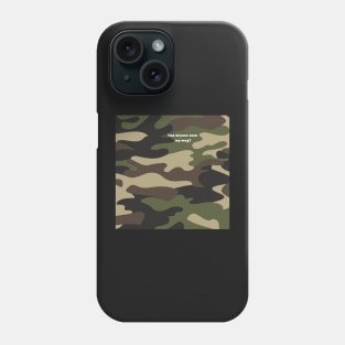 Camo coffee or tea mug - green Phone Case