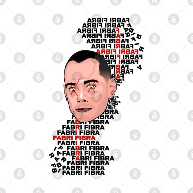 Fabri Fibra art rap pop italy italia words parole fibra music musica love odio ritratto by thedoomseed