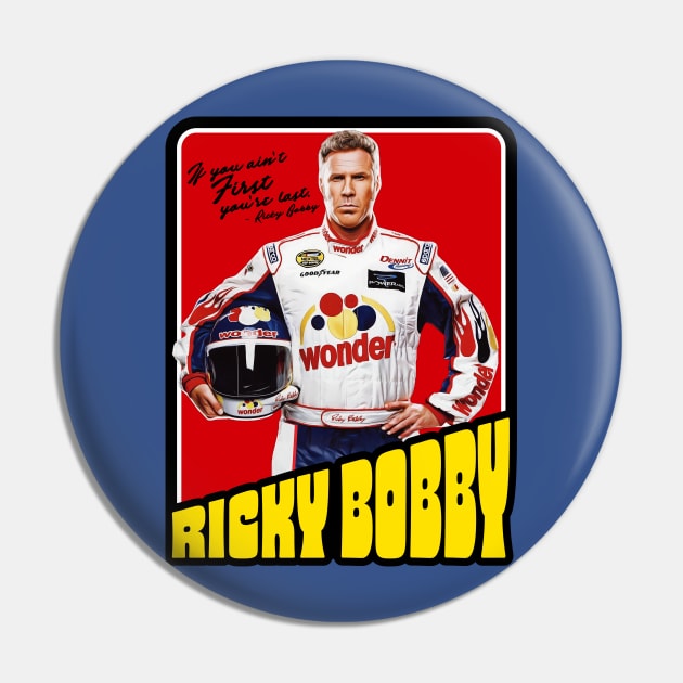 Ricky Bobby Trading Card Pin by darklordpug