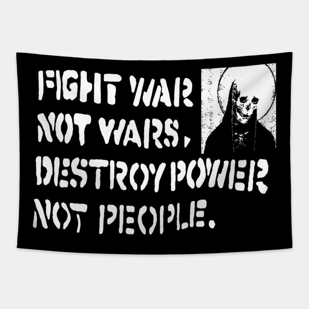 Fight war not wars t shirt Tapestry by TeeFection