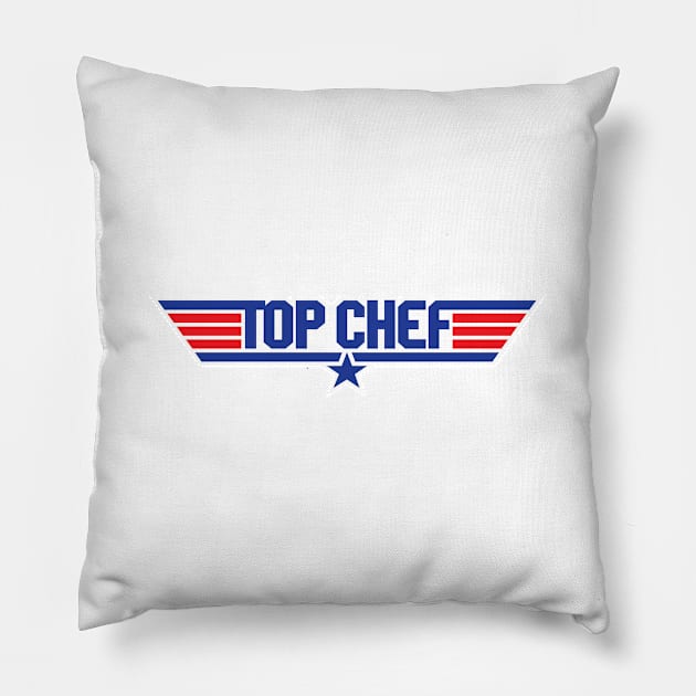 Top Chef Top Gun Pillow by retropetrol