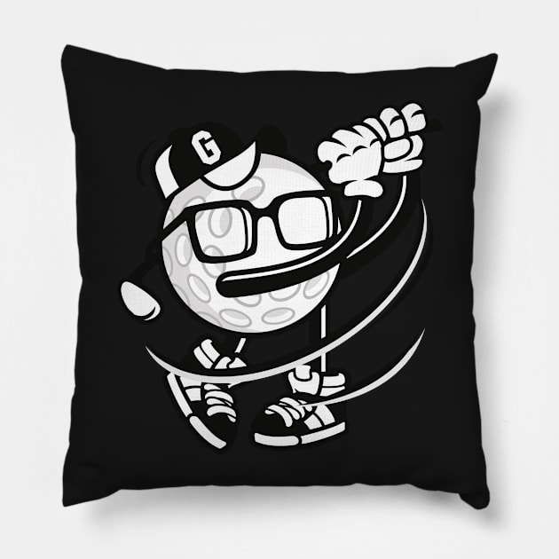 Golfer Pillow by PaunLiviu