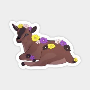 Nonbinary Pride Baby Goat Kid Magnet