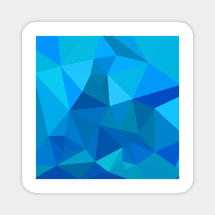 Moonstone Blue Abstract Low Polygon Background Magnet