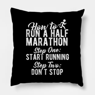 How To Run A Half Marathon Pillow