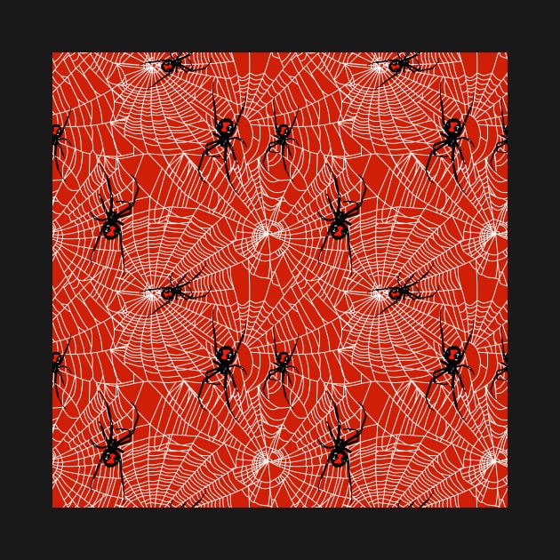 Black Widow Spiders and Webs by sandpaperdaisy