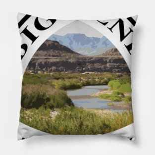 Big Bend National Park shield Pillow