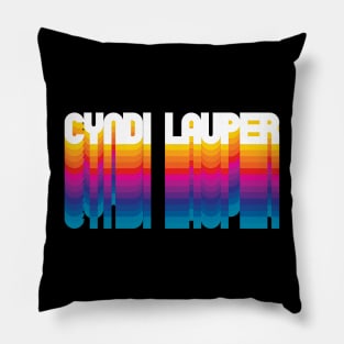 Retro Cyndi Proud Name Personalized Gift Rainbow Style Pillow