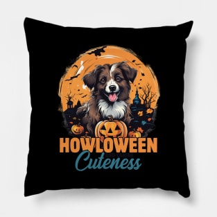 Pawsitively Spooktacular Howl-o-ween Dog Costume Pillow