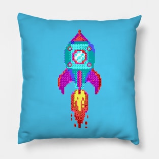 Rocket 8-bit Pillow