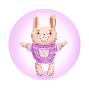 Little rabbit in baby clothes T-Shirt