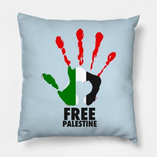 Free Palestine Support Palestine Pillow