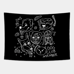 Dog Club Member Tapestry