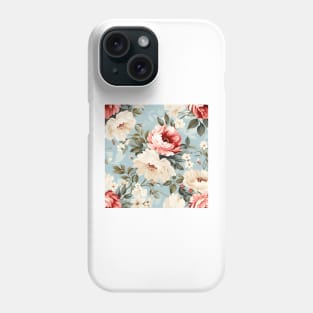 Shabby Chic Flowers Pattern 16 Phone Case
