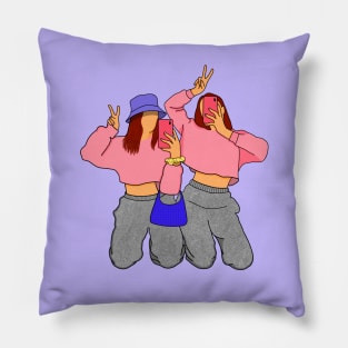 Girl Friends Pillow