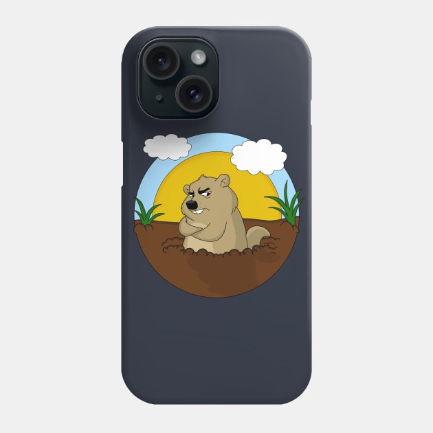 Groundhog day Phone Case by valentinahramov