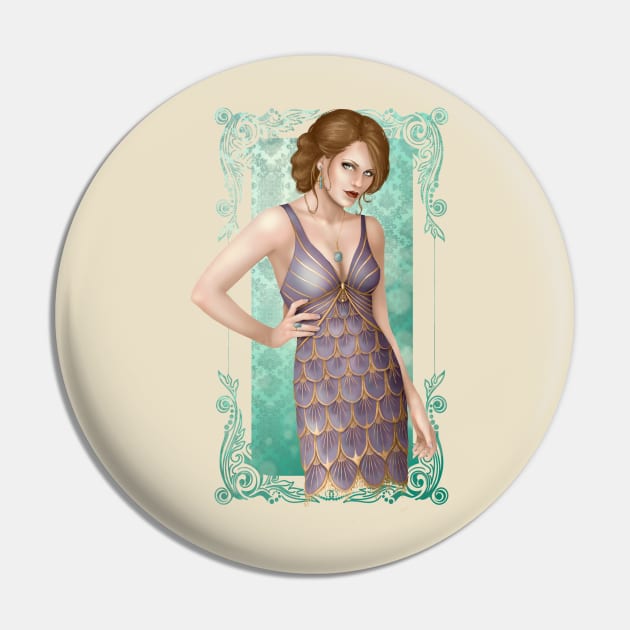 1920s Fashion - Lily Pin by CatAstropheBoxes