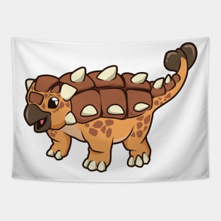 Kawaii Ankylosaurus Tapestry