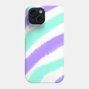 Colorful watercolor stripes art design Phone Case