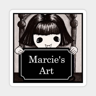 Marcie's Art Square Logo Magnet