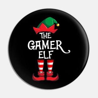 Gamer Elf Matching Family Christmas Pin