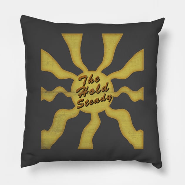 vintage hold steady Pillow by GleenLotus Ink