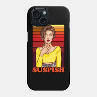 Pop Art-Comic Style Retro-Vintage Suspish Phone Case