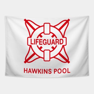 Stranger Things - Hawkins Pool Lifeguard [Front & Back] Tapestry